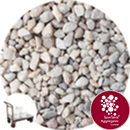 Rounded Gravel - Floral White - Collect - 7350